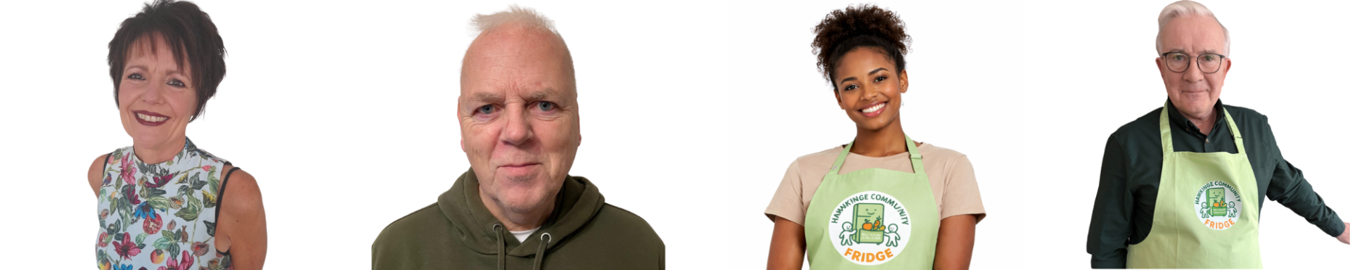 Some of the volunteers who help make Hawking Community Fridge possible ...